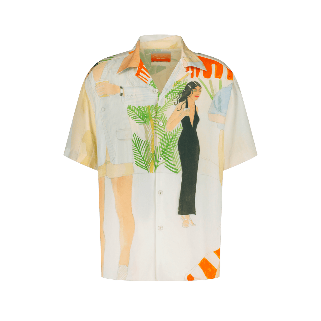 Rivieras European Union Printed Cocktail Shirt apparel handmade in Spain.