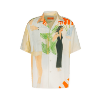 Rivieras European Union Printed Cocktail Shirt apparel handmade in Spain.