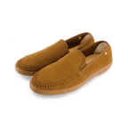 Rivieras European Union Slip - On Woven Split Toe Moccasin Brown 3094 Shoes handmade in Spain.
