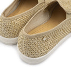 Rivieras Leisure shoes Beige Raffia Slip - On Loafer 1311 Mocassin handmade in Spain.