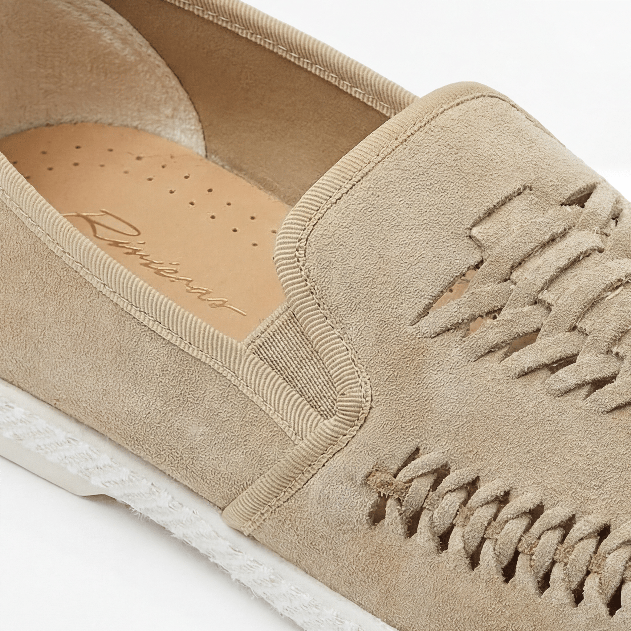 Rivieras Leisure Shoes Classic Arizona Ecru SHOES handmade in Spain.