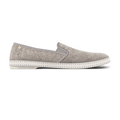 Rivieras Leisure Shoes Classic Suede Slip - On Loafer Gray 3072 Shoes handmade in Spain.