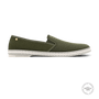 Classic Canvas and Mesh Slip-On Loafer in Army Green Style 2011