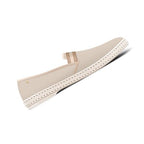 Rivieras Shoes Canvas Oxford Loafer with Striped Elastic Band Natural 1197 Mocassin handmade in Spain.