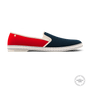 Classic Canvas & Mesh Slip-On Loafer in Red White & Blue 9999