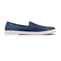 Rivieras Shoes Classic Canvas & Mesh Slip - On Loafer in Working Blue 2014 Mocassin handmade in Spain.