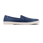Rivieras Shoes Classic Canvas & Mesh Slip - On Loafer in Working Blue 2014 Mocassin handmade in Spain.