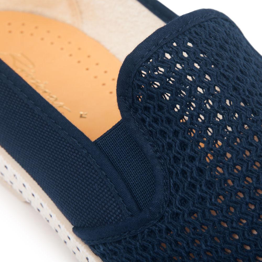 Rivieras Shoes Classic Cotton Canvas & Mesh Slip - On Loafer 2004 Mocassin handmade in Spain.