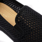 Rivieras Shoes Classic Mesh Slip - On Loafer Black 3201 Mocassin handmade in Spain.