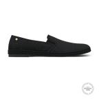 Rivieras Shoes Classic Mesh Slip - On Loafer Black 3201 Mocassin handmade in Spain.