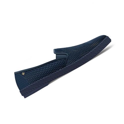 Rivieras Shoes Classic Mesh Slip - On Loafer in Navy 3204 Mocassin handmade in Spain.