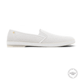Rivieras Shoes Classic Mesh Slip - On Loafer in White 3200 Mocassin handmade in Spain.
