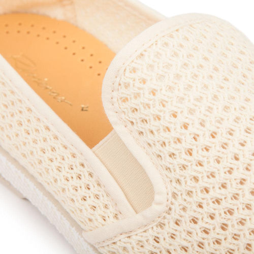 Rivieras Shoes Classic Mesh Slip - On Loafer Natural 3202 Mocassin handmade in Spain.