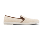 Rivieras Shoes Classic Mesh Slip - On Loafer with Imitation Leather Trim 3401 Mocassin handmade in Spain.