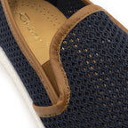 Rivieras Shoes Classic Mesh Slip - On Loafer with Imitation Leather Trim 3403 Mocassin handmade in Spain.