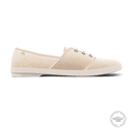 Rivieras Shoes Classic Mesh Slip - On Loafer with Laces in Cream 4032 Mocassin handmade in Spain.
