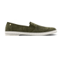 Classic Suede Slip-On Loafer in Grey Green 3067