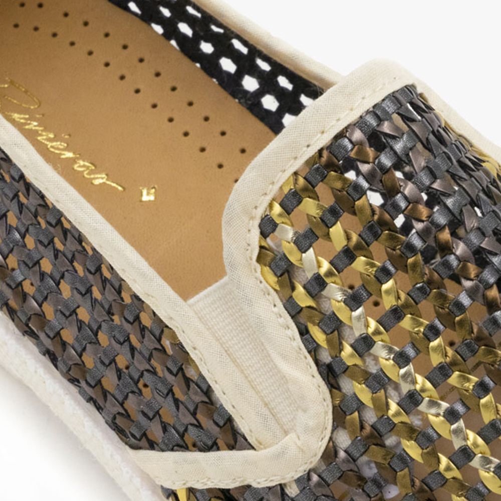 Rivieras Shoes Lord Woven Leatherette Slip - On Loafer 3114 Mocassin handmade in Spain.