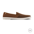 Rivieras Classic Canvas & Mesh Loafer – Brown