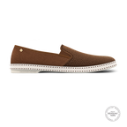 Rivieras Classic Canvas & Mesh Loafer – Brown